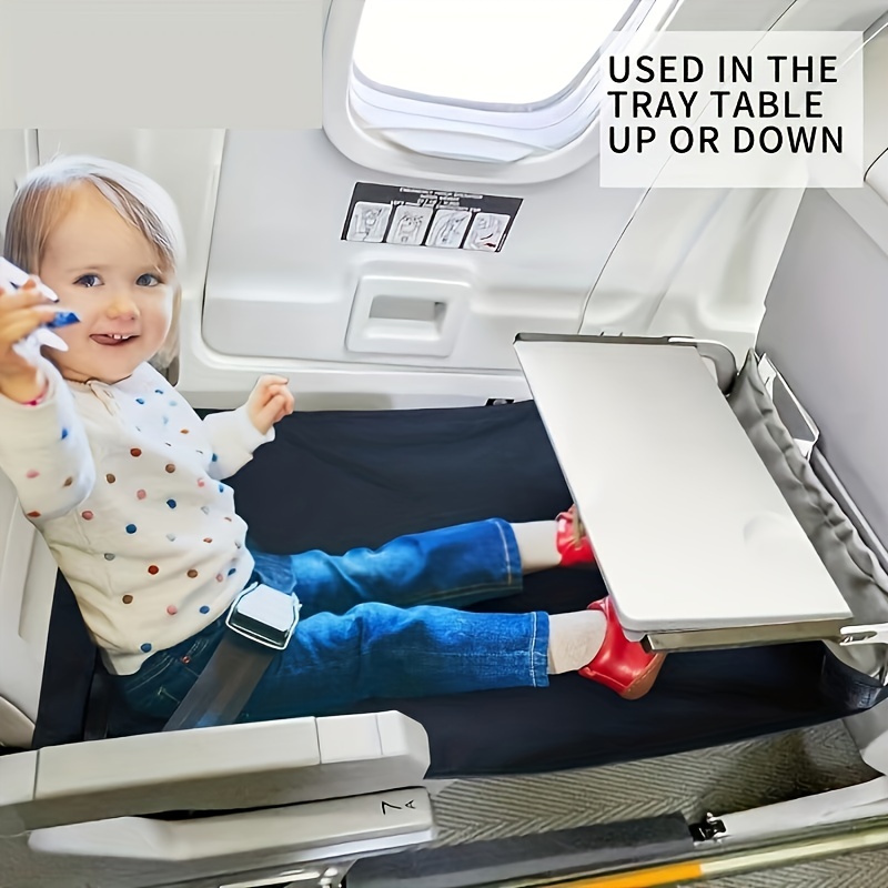 Bimirth Flugzeugbett Fußstütze Bett für Kinder Hängematte Flugzeug Sitz  Verlängerung Beinstütze