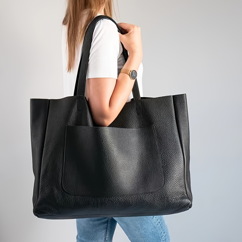 

Fashion Vegan Tote Bag, Large Capacity Shoulder Bag, Women's Casual Handbag For Commute Work