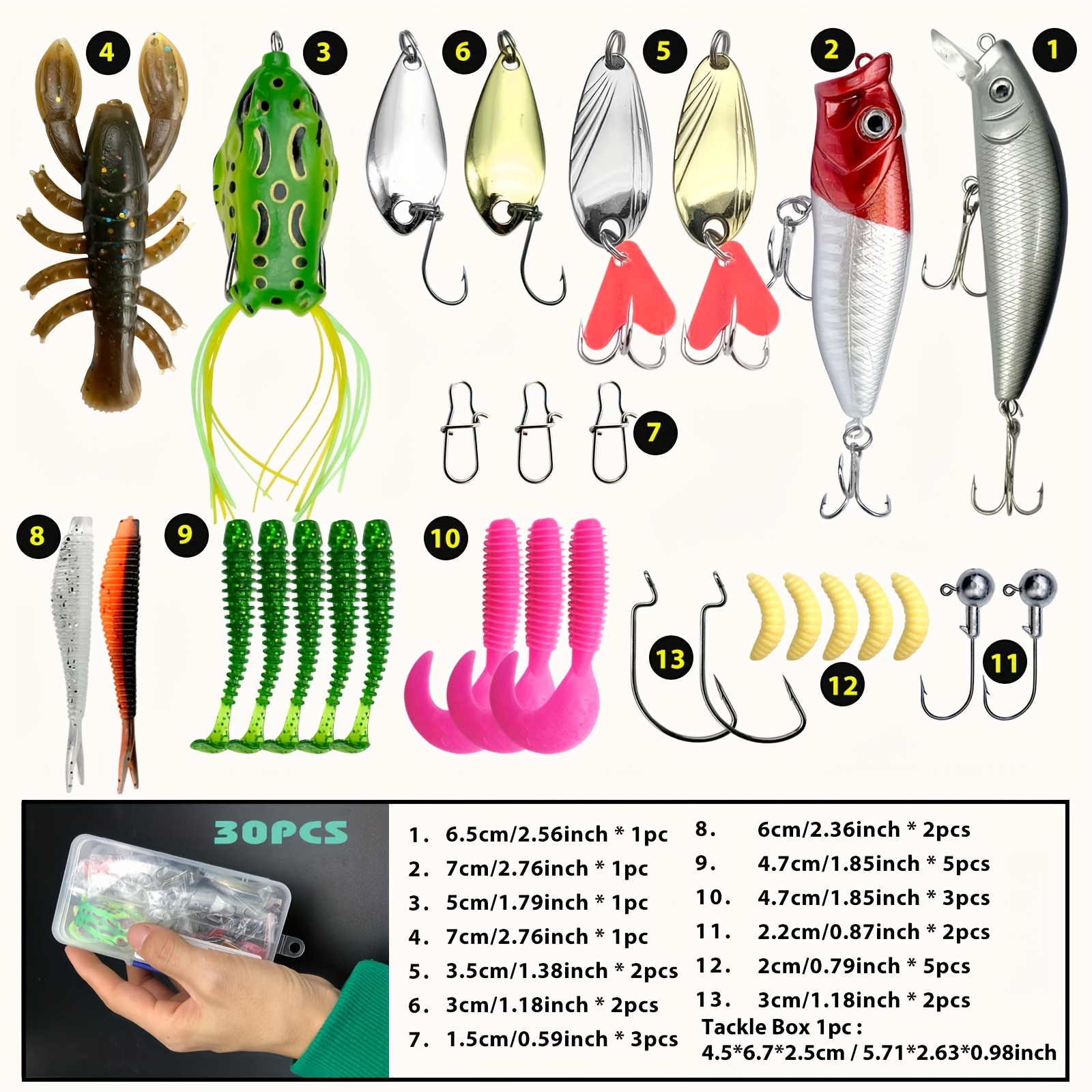 Lot Of Assorted Fishing Hooks / Lures / Other Accessories - Lero