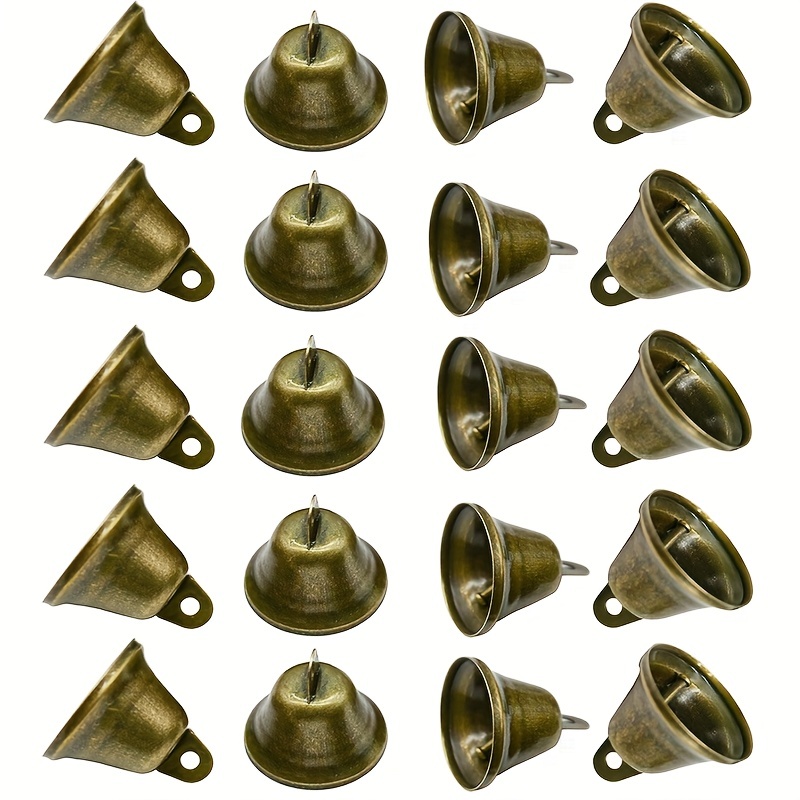 Craft Bells, Bronze Jingle Bells Vintage Bells Small Brass Bells