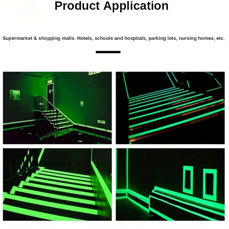 Luminous Tape 3 Meters Self adhesive Glow Emergency Logo In - Temu