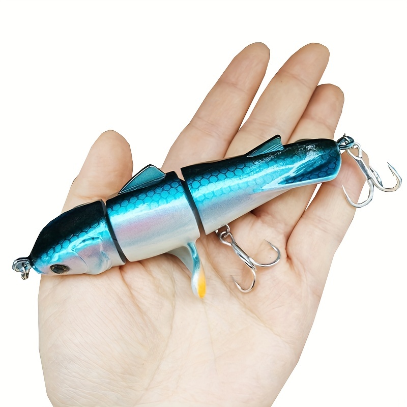 Three Sections Propeller Tail Fishing Lures Topwater - Temu United