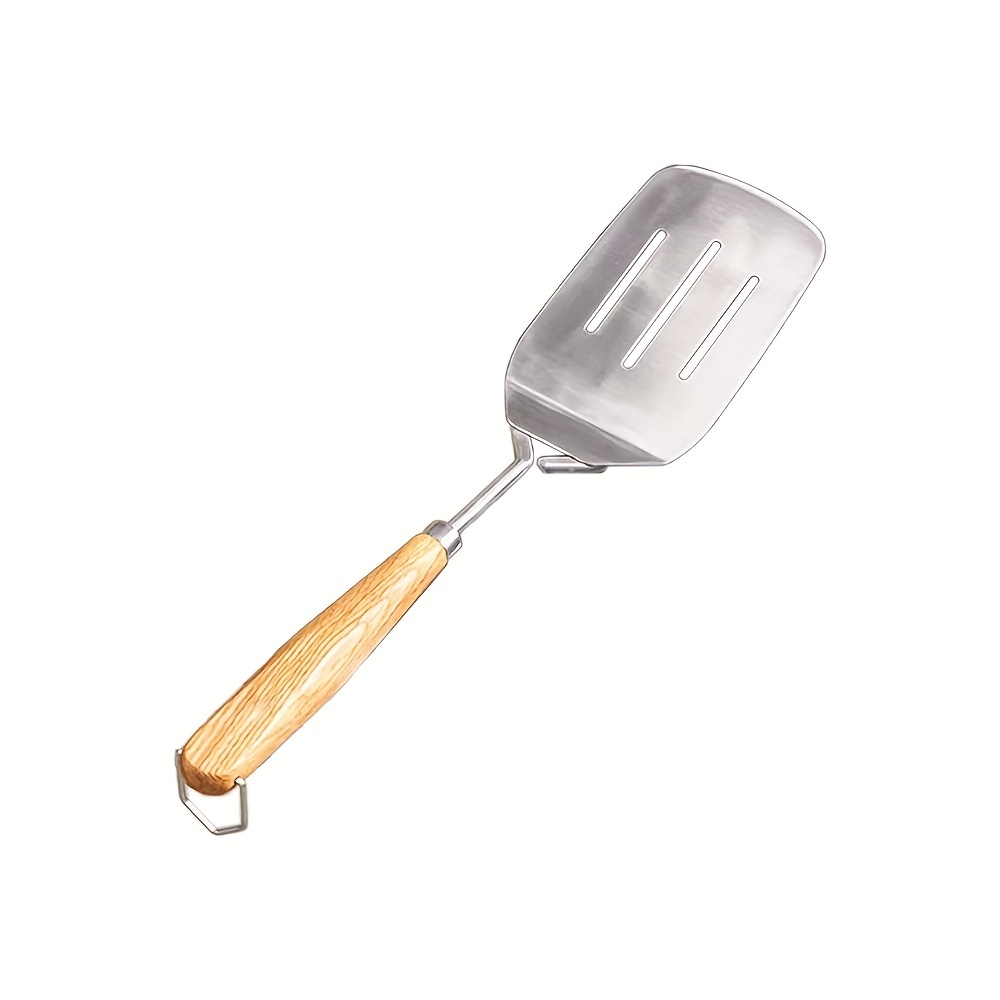 Serrated Stainless Steel Meat Spatula Burger Flipper Turner BBQ