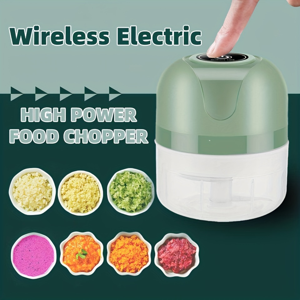 Home Wireless Mini Electric Onion And Garlic Shredder, Creative  Multi-functional Vegetable And Fruit Cutting Machine Grinder Masher, Usb  Rechargeable Kitchen Blender, Food Kitchen Gadgets, Auxiliary Food Cooking  Machine. - Temu