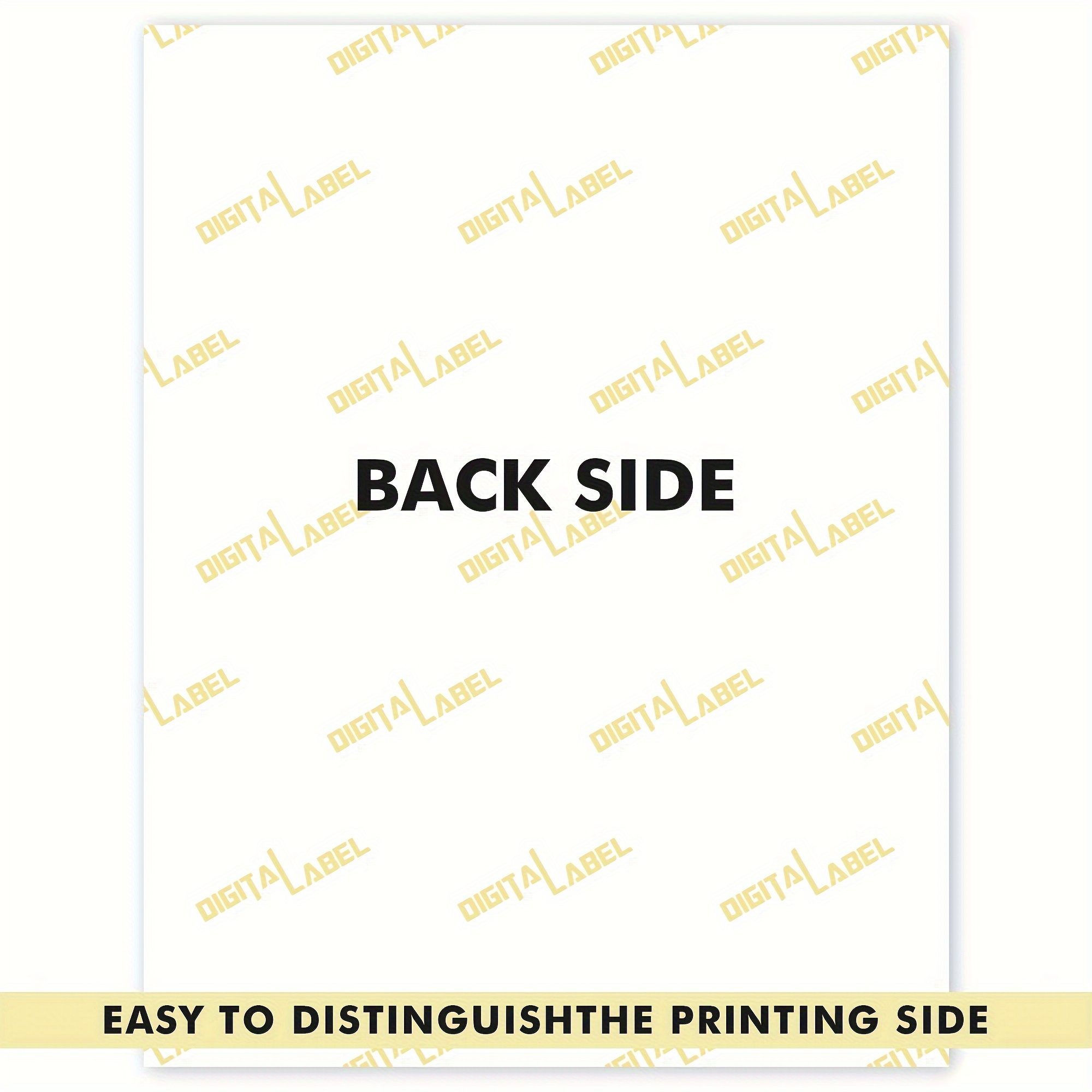 50 Sheets Gold Printable Vinyl Sticker Paper A4 Glossy White