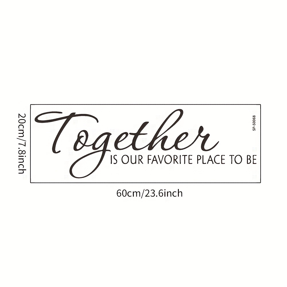 A Creative English Pattern Wall Sticker, Self-adhesive For Home Decoration