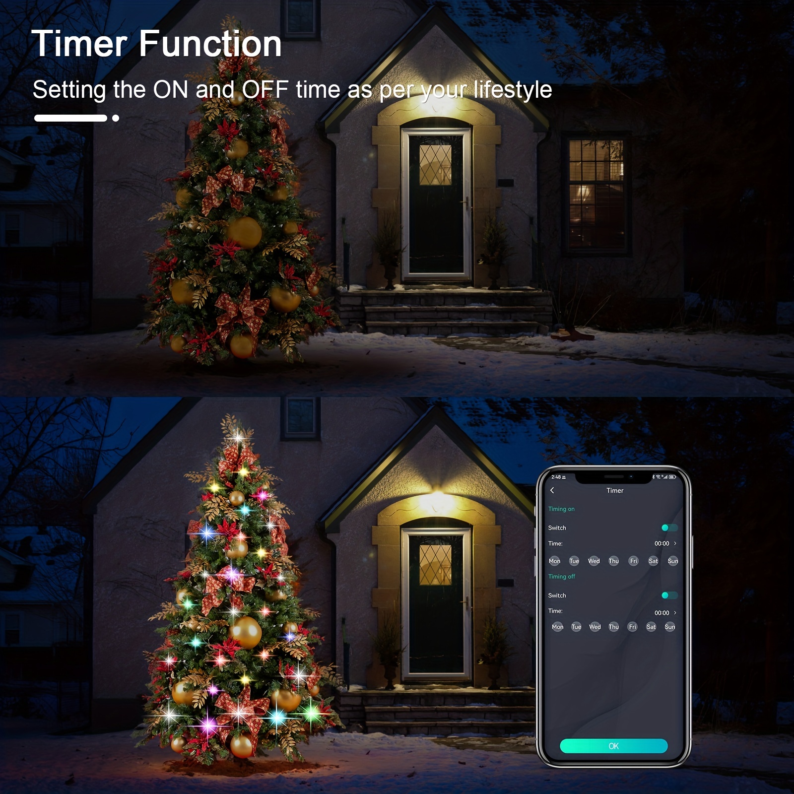 Outdoor Holiday Projector Lights HD Effects Remote Timer Christmas Light  Projector Indoor for Xmas Decor Holiday Party - AliExpress