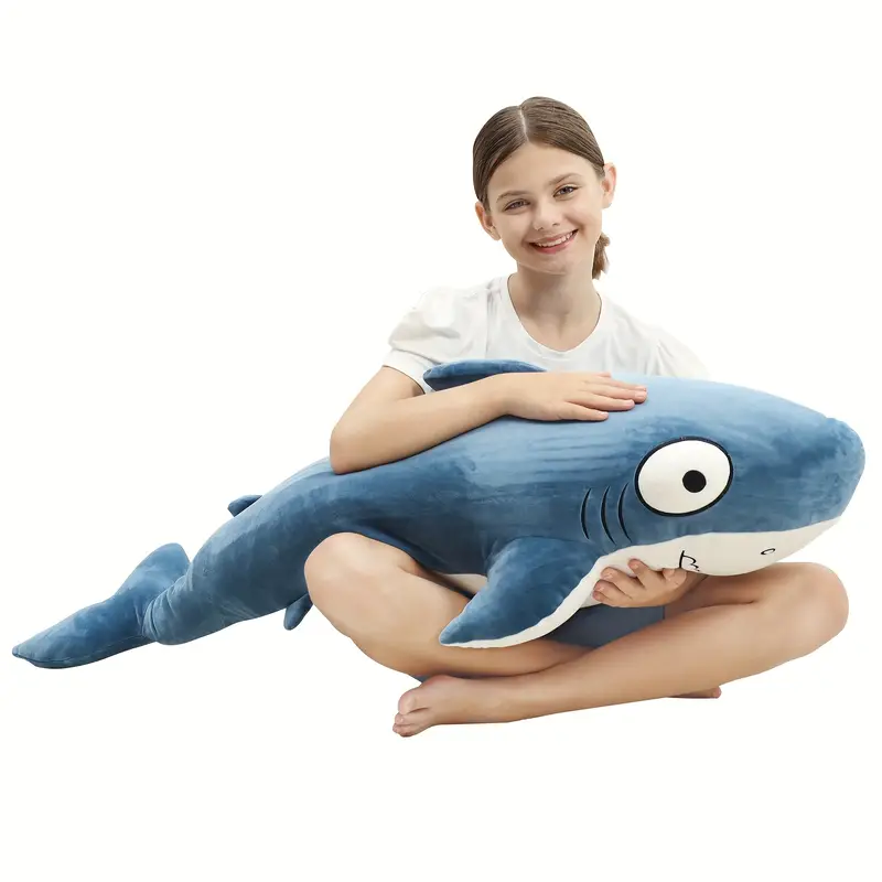 Cute Big Shark Plush Soft Hugging