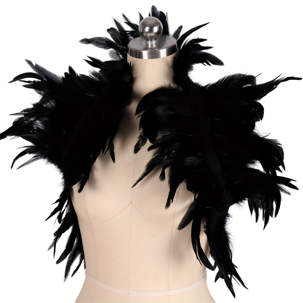 Women's Feather Shawl Corset Carnival Dance Underwear Punk Gothic Body  Restraint Suitable For Party, Festival, Birthday Cosplay