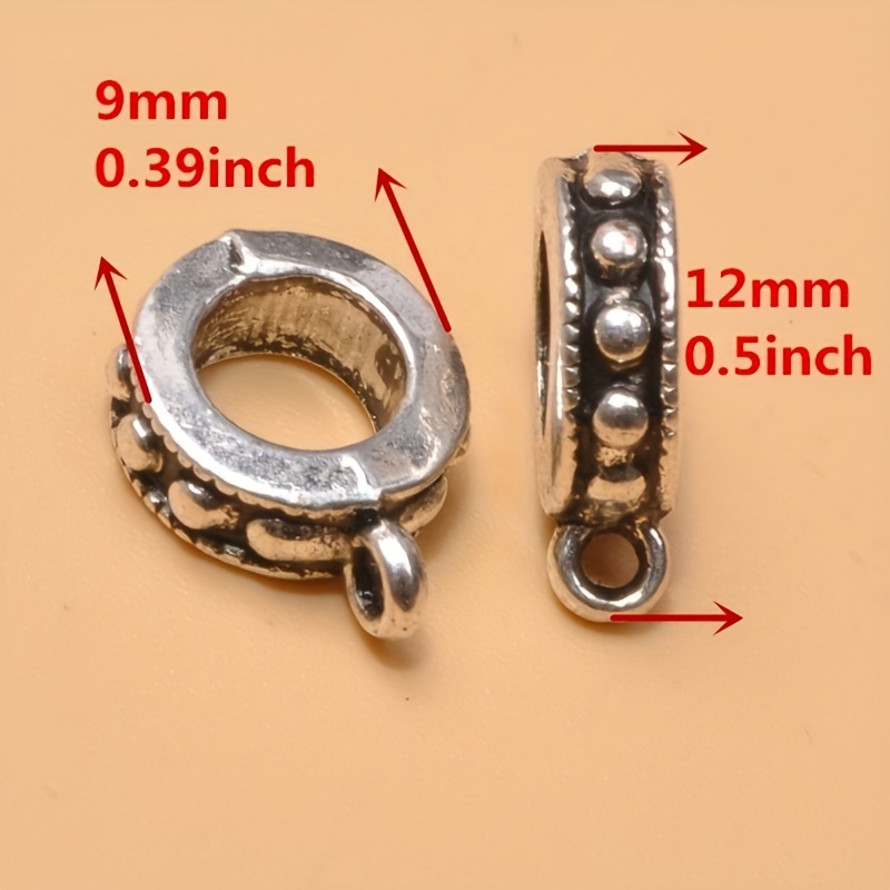 Silver Alloy Available Clasp Bail Beads Charms 56 Styles - Temu Canada
