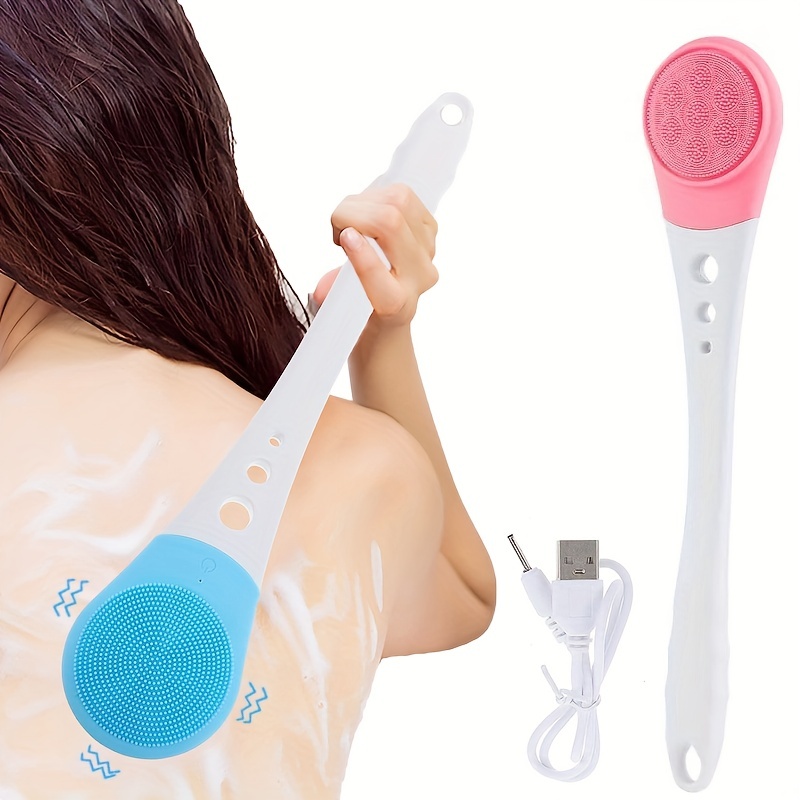 Electric Bath Shower Brush Handheld Massage Body Brush Back