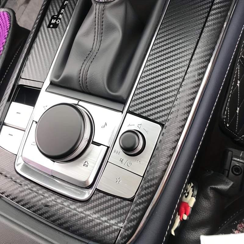 Für Mazda CX-30 Carbon Fiber Schwarz Auto Fenster Tür Spalte BC Säule Post  Abdeckung Trim Spiegel Effekt PC