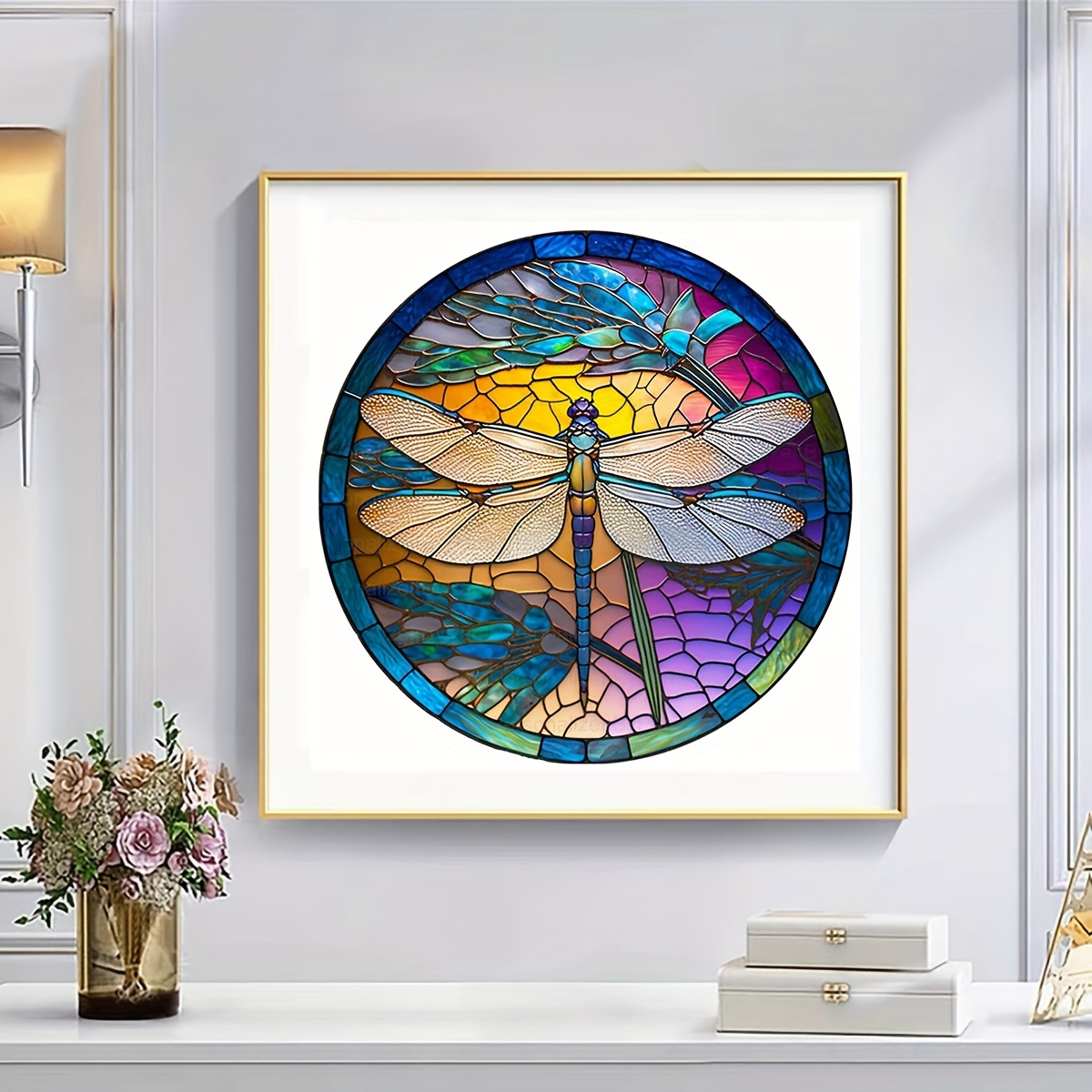 5D DIY Diamond Painting For Adults And Beginners Dragon Diamond Painting  For Living Room Bedroom Decoration 30*30cm/11.8inx11.8inch