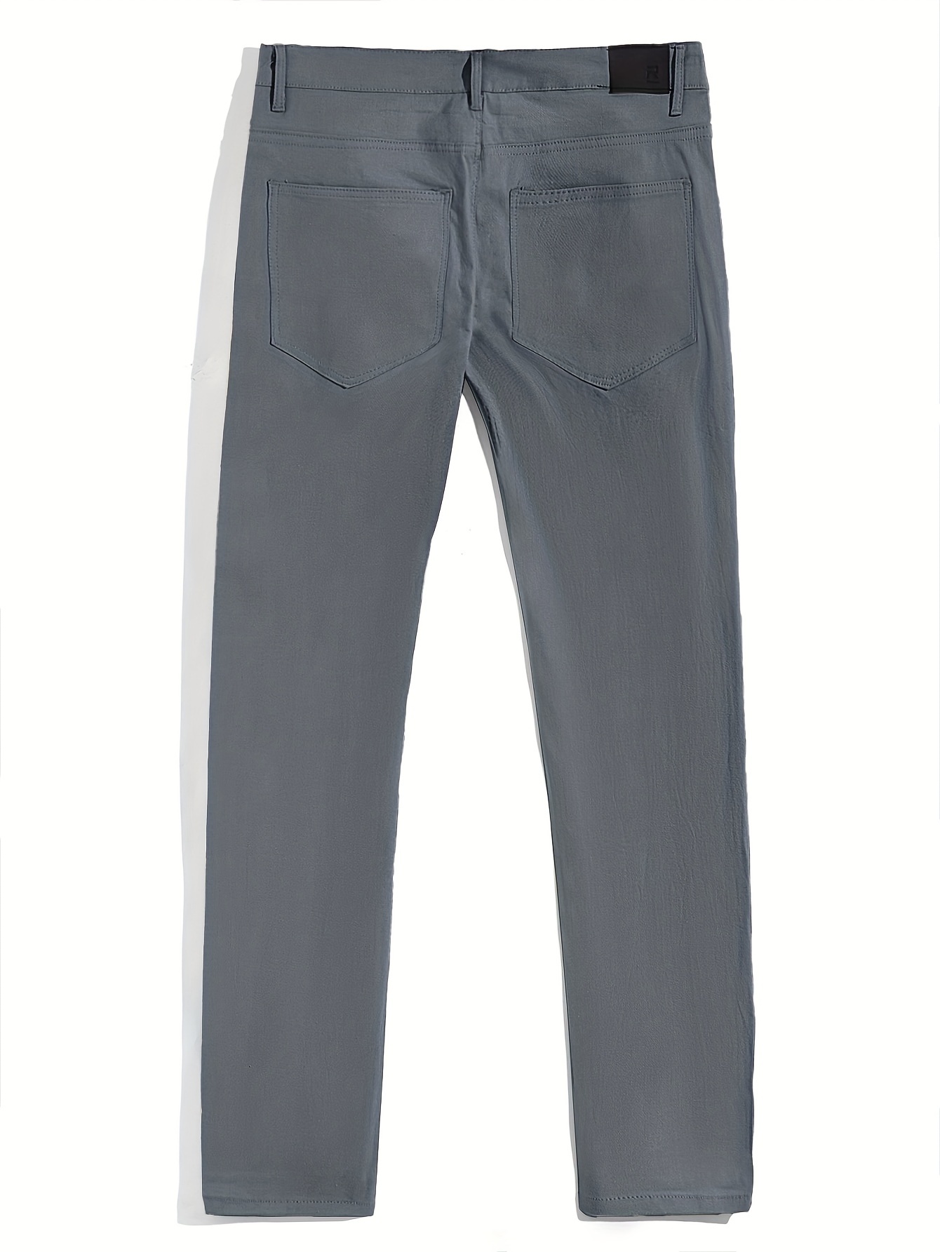 Classic Design Pantalon Habillé, Pantalon Habillé Solide Pour Homme  Légèrement Extensible Pour Les Affaires