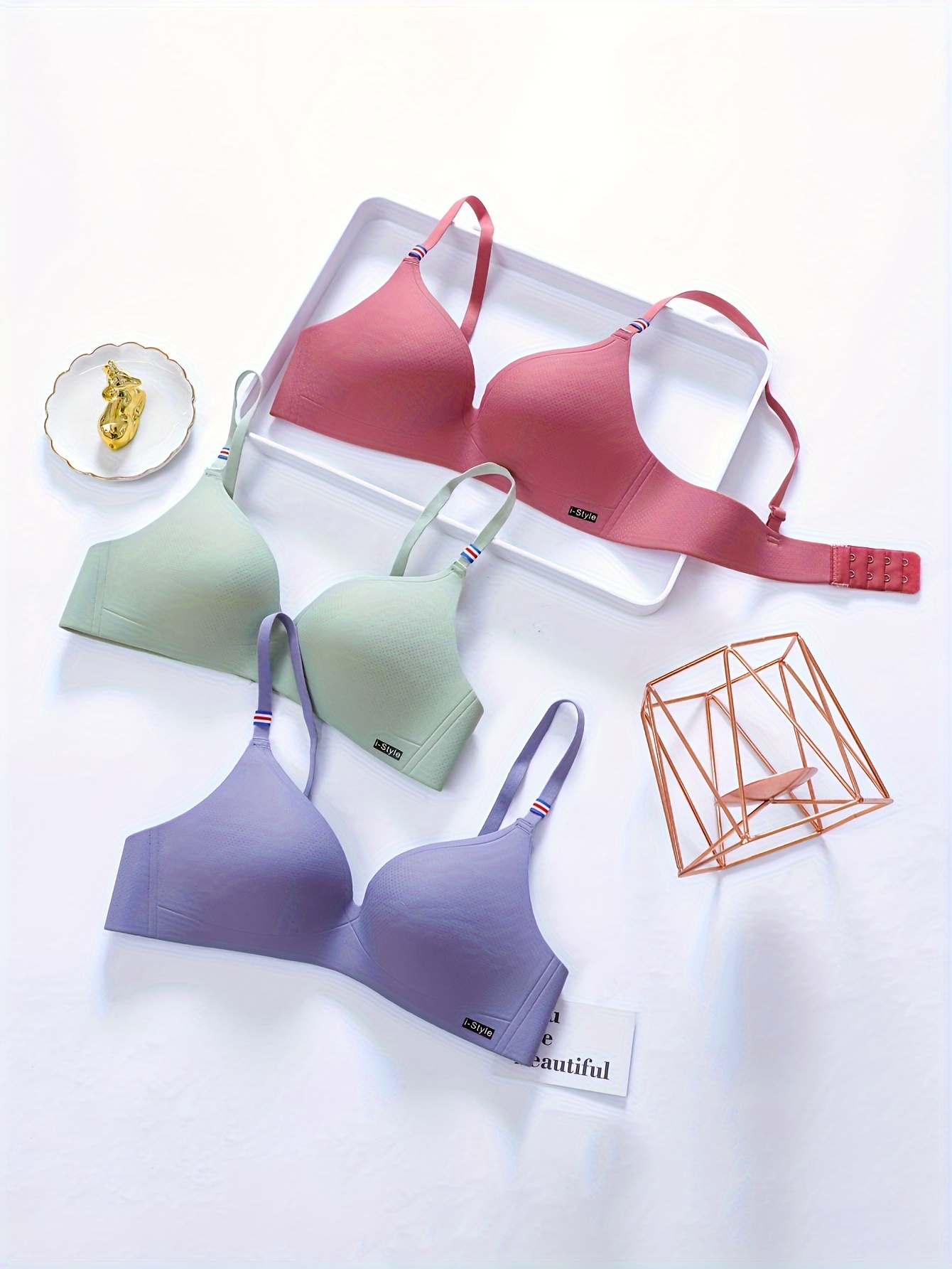 Girls Solid Color Bras Seamless Half Cup Style Underwire Breathable Thick Push  Up Bras For 13-18 Years Old - Temu United Kingdom