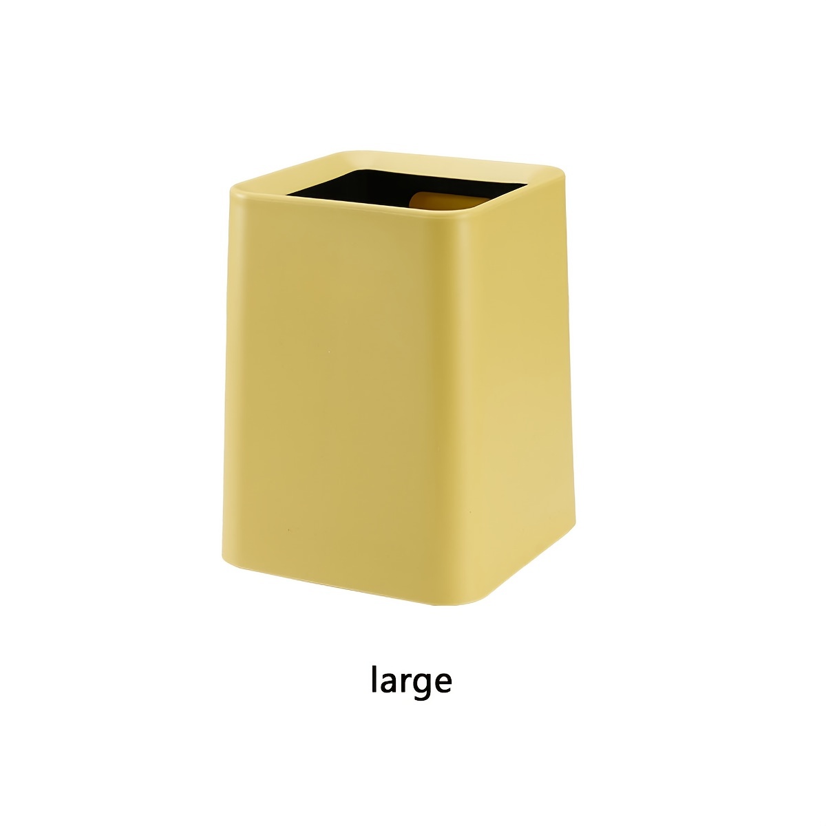 Square Modern Trash Bathroom Bedroom Trash Bin Open Lid - Temu Canada
