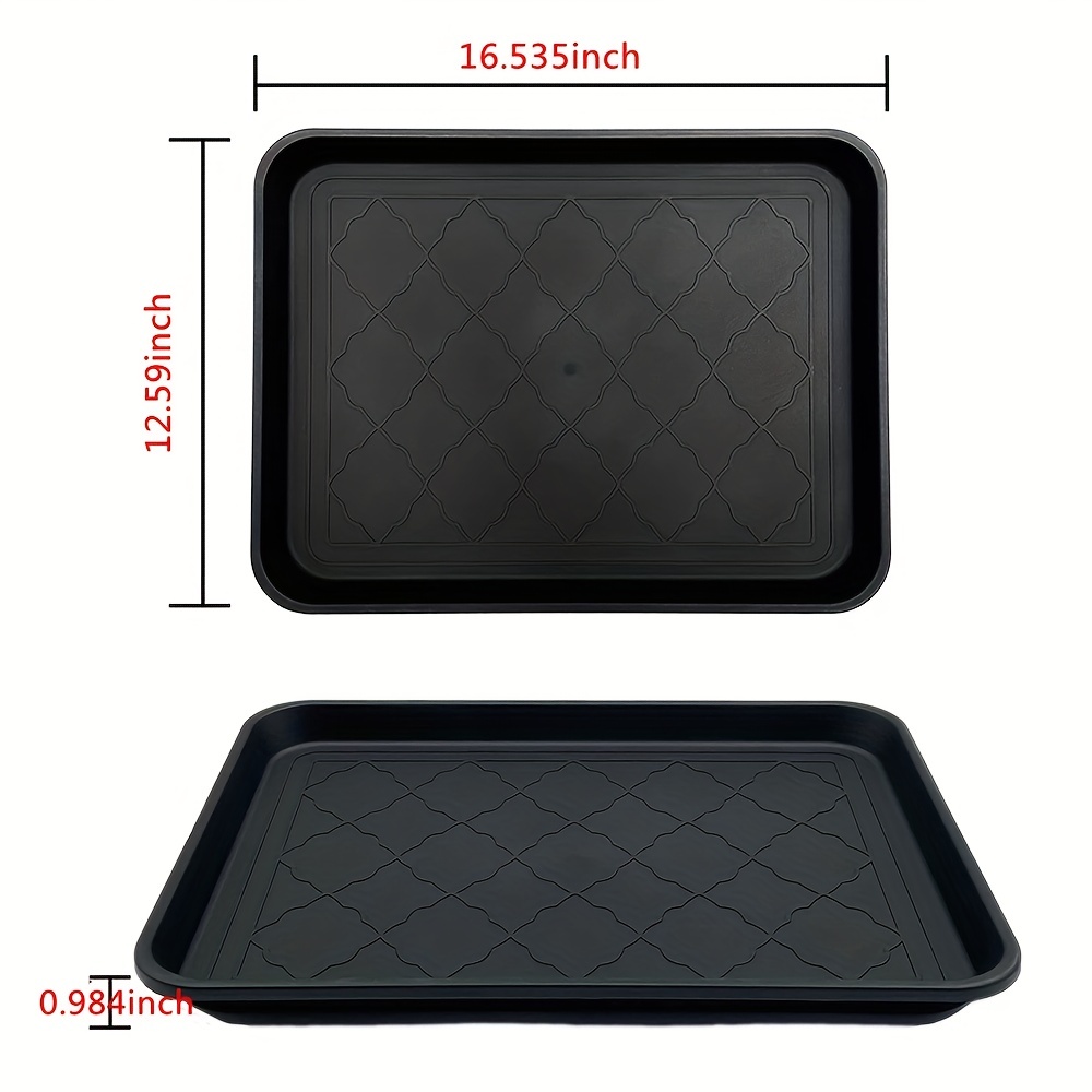 Boot Tray For Entryway, (approx ) Boot Mat Tray For Floor Protection,  Waterproof Plastic Utility Shoe Tray For Indoor And Outdoor, Pet Food Mat  Tray, Planter Pot Mat Tray - Temu