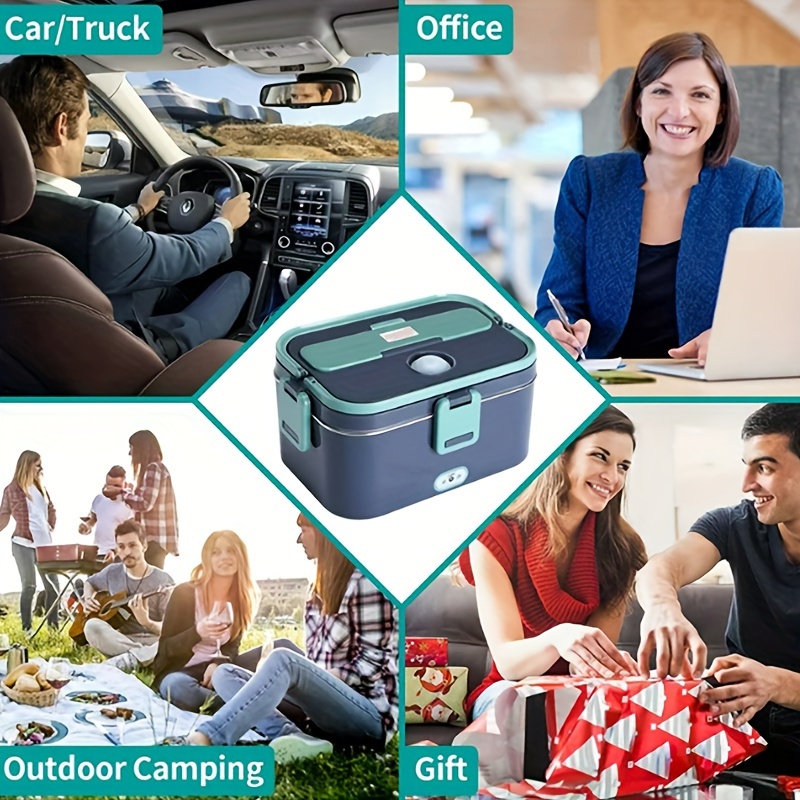 1.8L 110V Electric Heating Lunch Box Portable Car Office Food