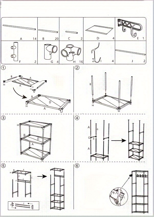 Mainstays Plastic Clothing & Closet Storage