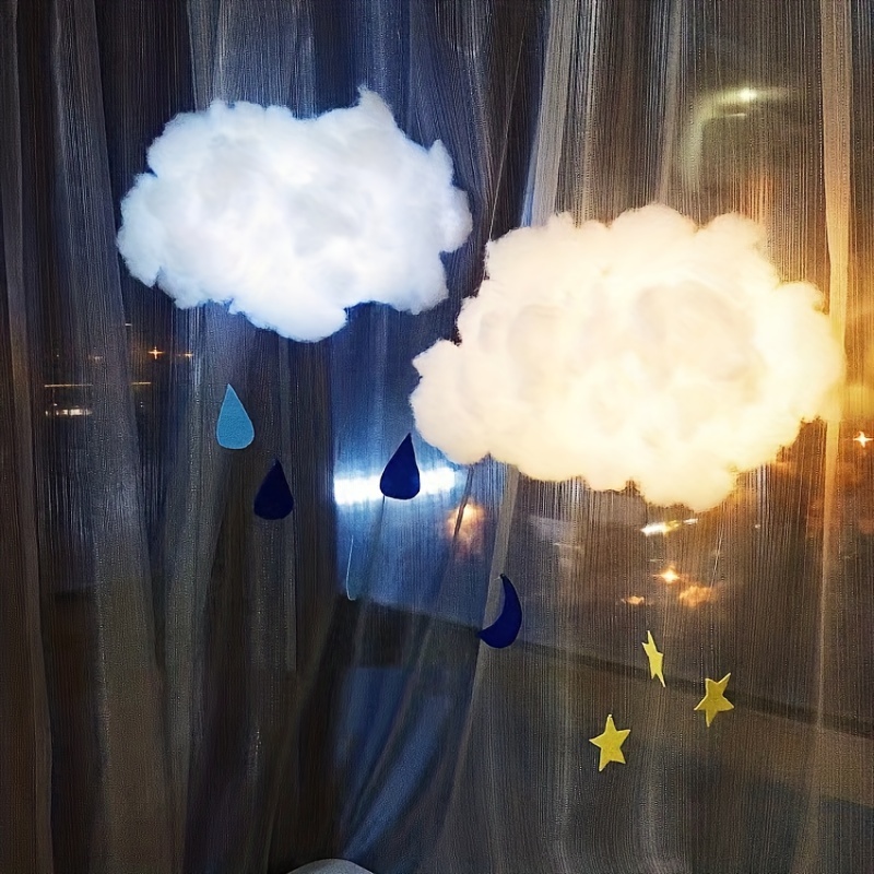 Lumières de nuage pour chambre à coucher, lumière LED 3D