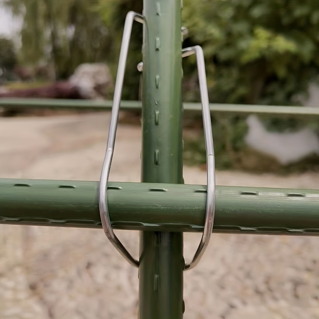 30 gardening climbing vines plastic coated steel pipe fittings fixed   bracket column connection   spring   family planting steel wire  