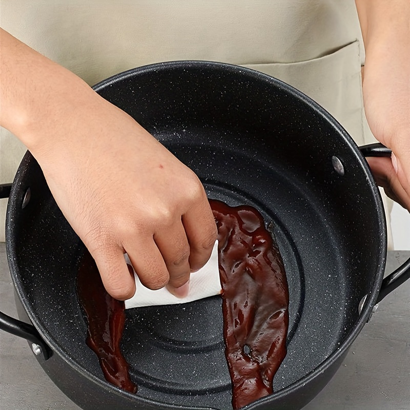 Tempura Deep Fryer Non Stick Tempura Pot Japanese Frying Pan Iron
