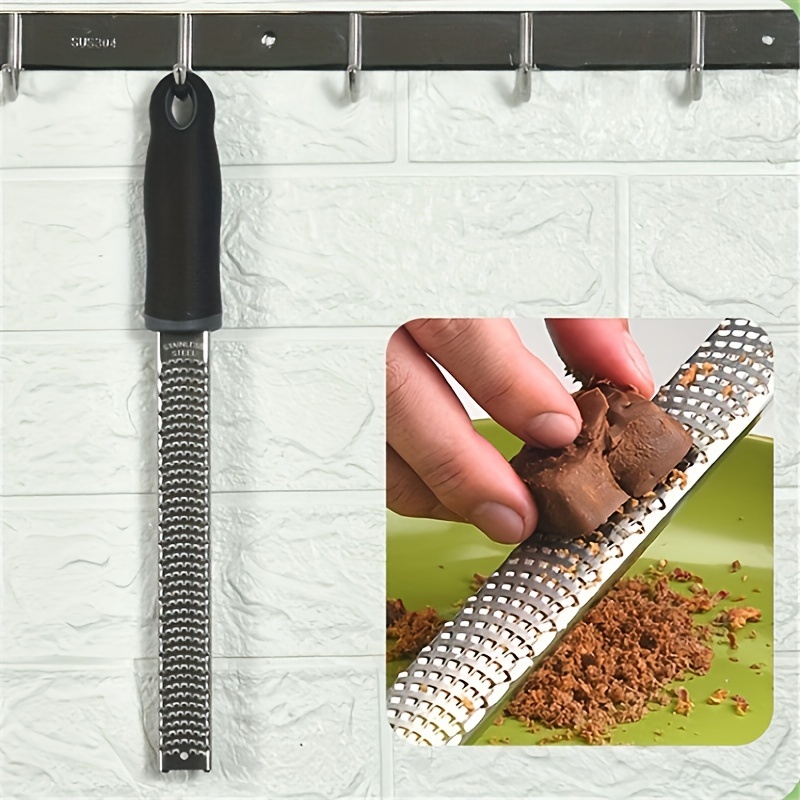 Lemon Zester & Cheese Grater - Stainless Steel - Kitchen Tool , Nutmeg,  Chocolate, Vegetables, Fruits, Dishwasher