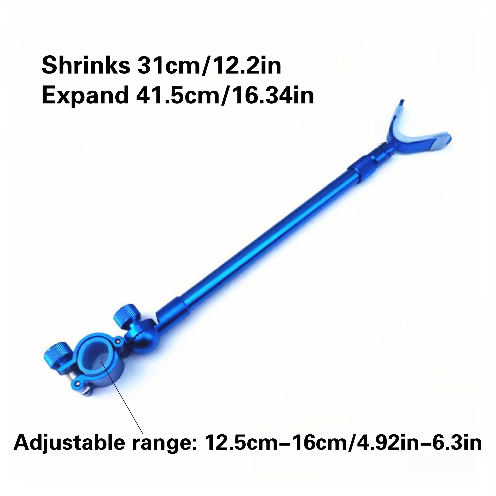 1pc Blue/red Fishing Rod Holder With Alloy Frame And Automatic