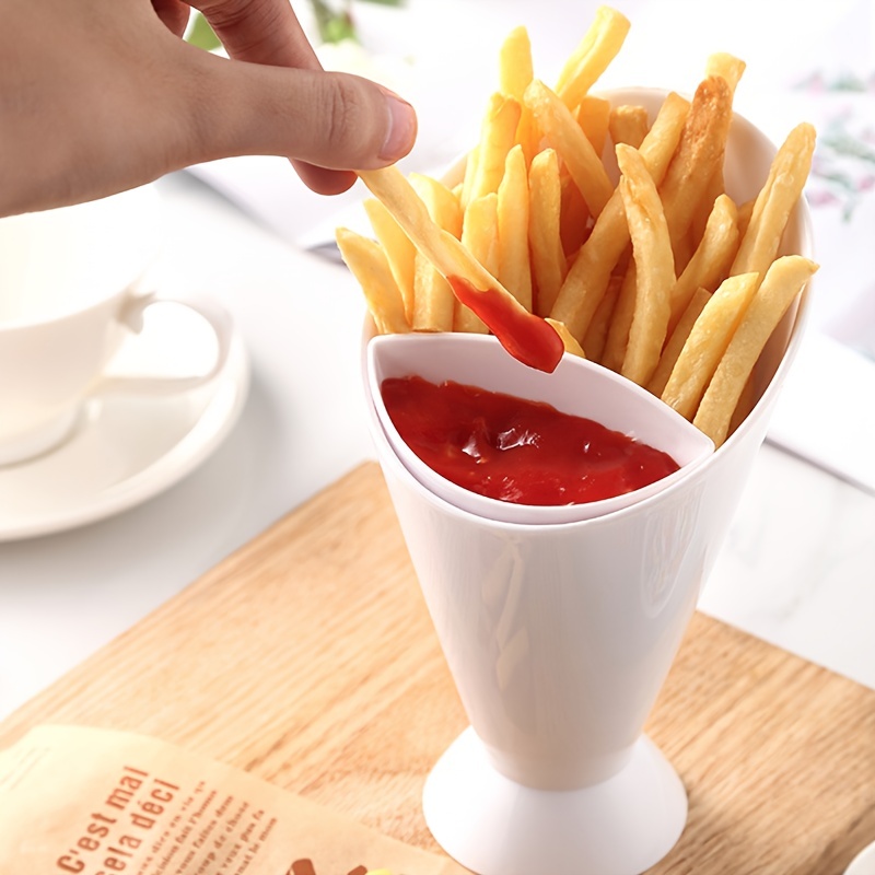 100pcs French Fries Box Cone Chips Ketchup Cup Fast Food