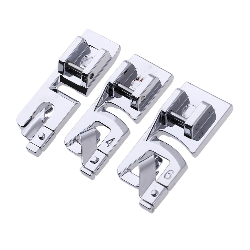 3pcs Sewing Rolled Hem Foot Compatible With Janome Babylock Brother Kenmore  And Other Low Shank Domestic Sewing Machines