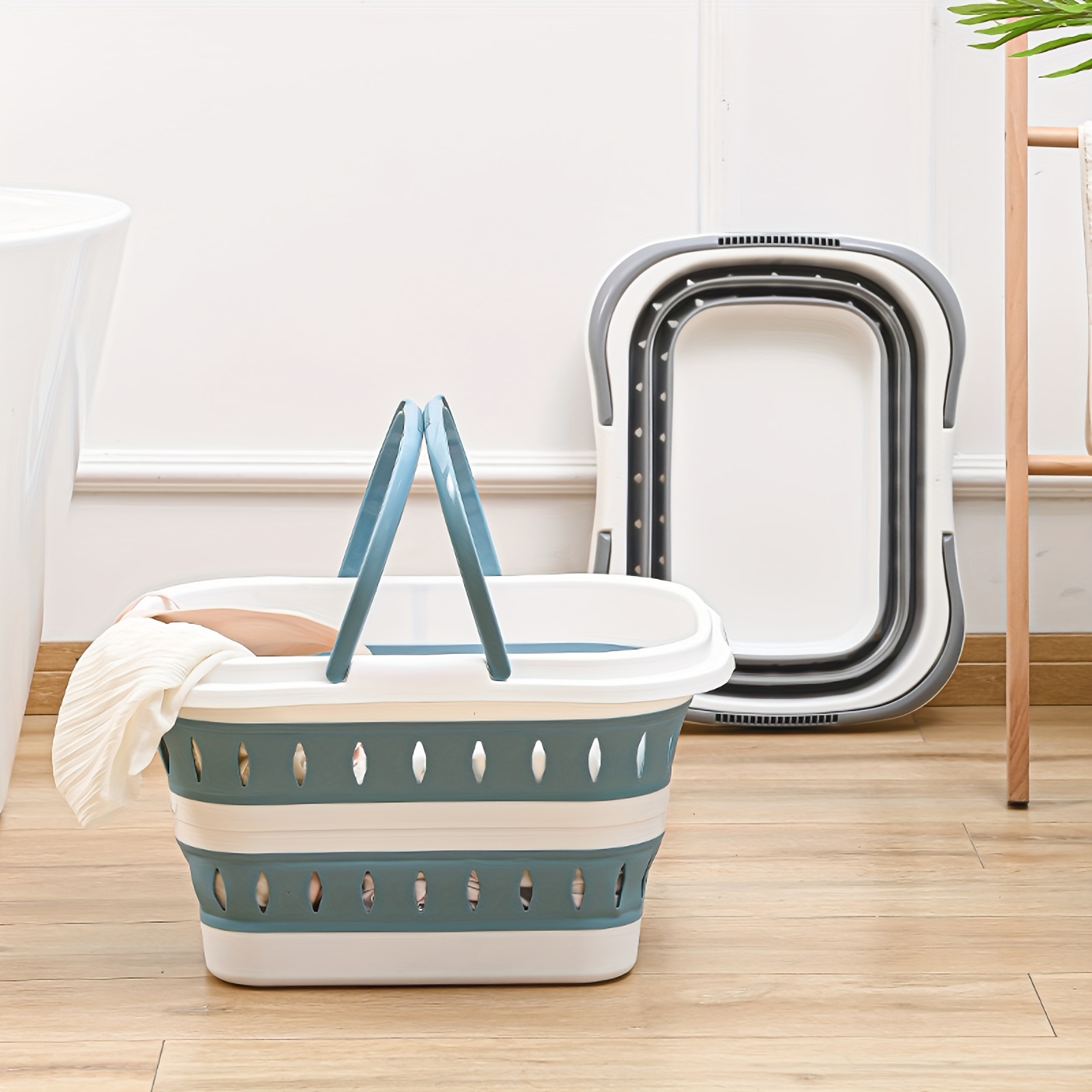 Foldable Dirty Clothes Basket, Small Storage Basket, Portable