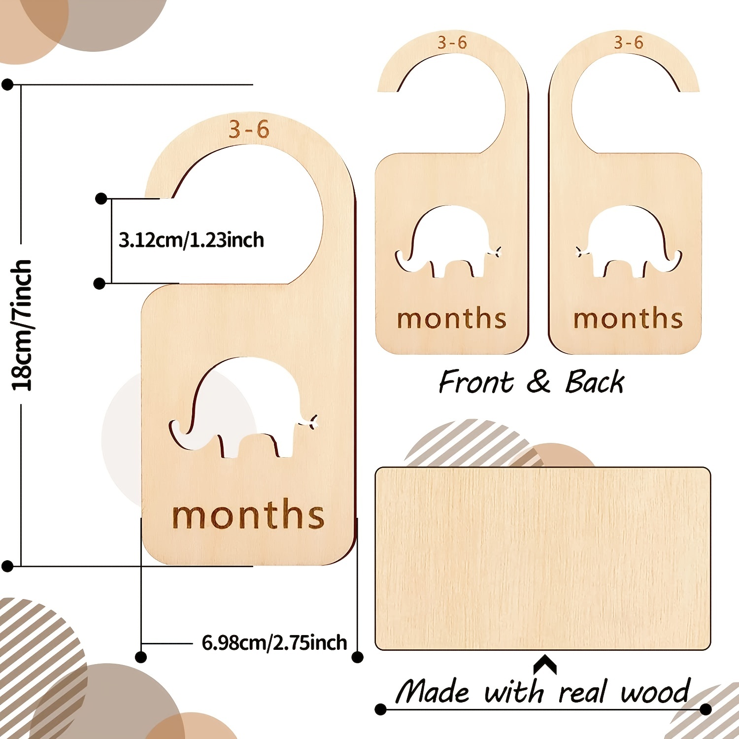 8pcs/set Storage Organizer Home Newborn To 24 Month Gift Baby Closet  Divider Size Clothing Wardrobe