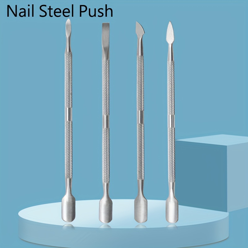 

4pcs Cuticle Pusher, Gel Nail Remover Tool, Professional Cuticle Remover, Pedicure Manicure Tools, Dead Skin Pusher Remover