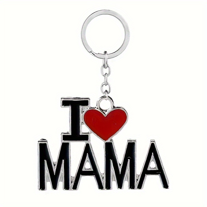 I Love Mom Fashion Keychain Bag Pendant Creative Mother's Day Gift