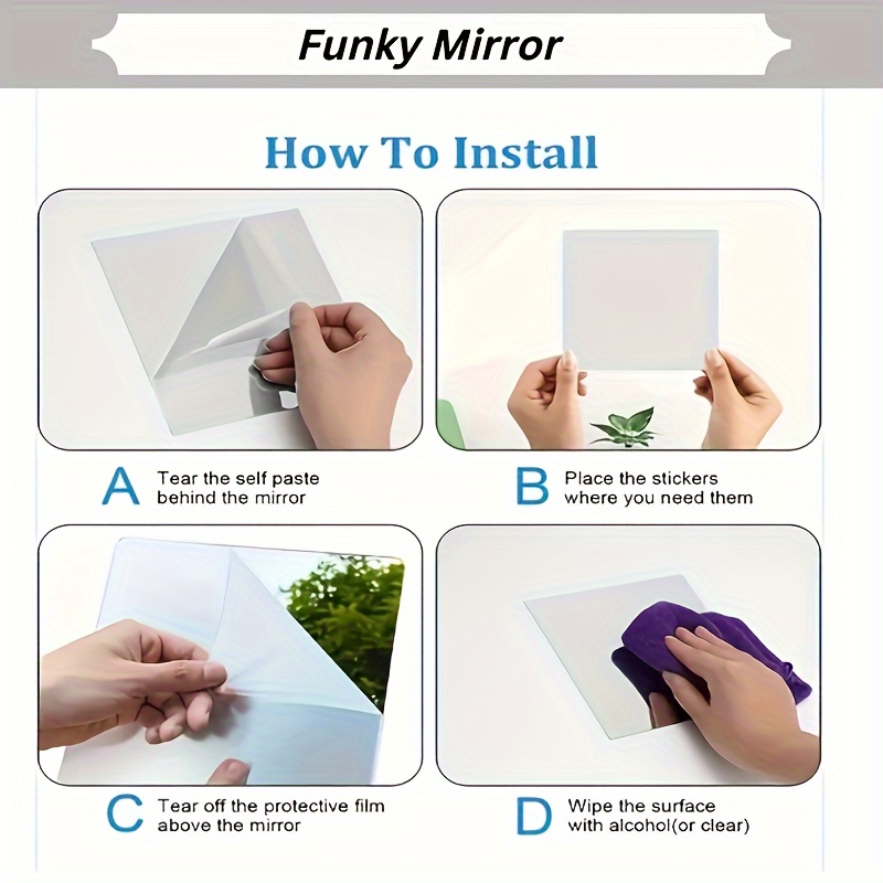 Wall Self adhesive Full body Mirror Dressing Mirror Bedroom - Temu