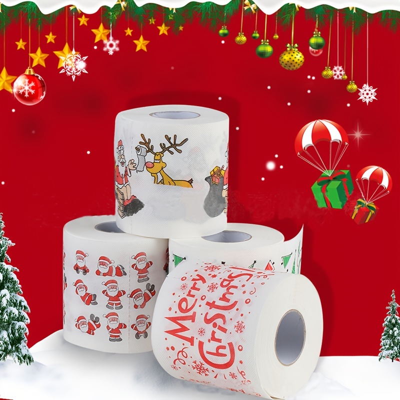 Papier toilette Père Noël/renne