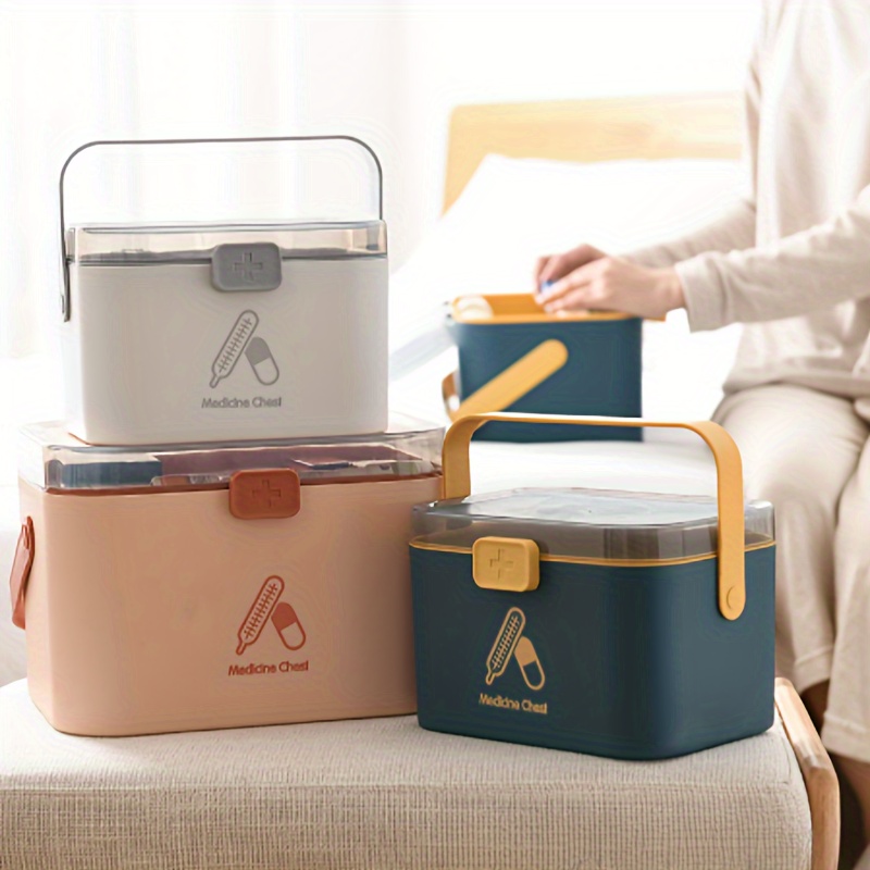 Portable First Aid Kit Storage Box Plastic High Capacity Multi Functional  Family Emergency With Handle Medicine Chest 210922 From Kong09, $19.82
