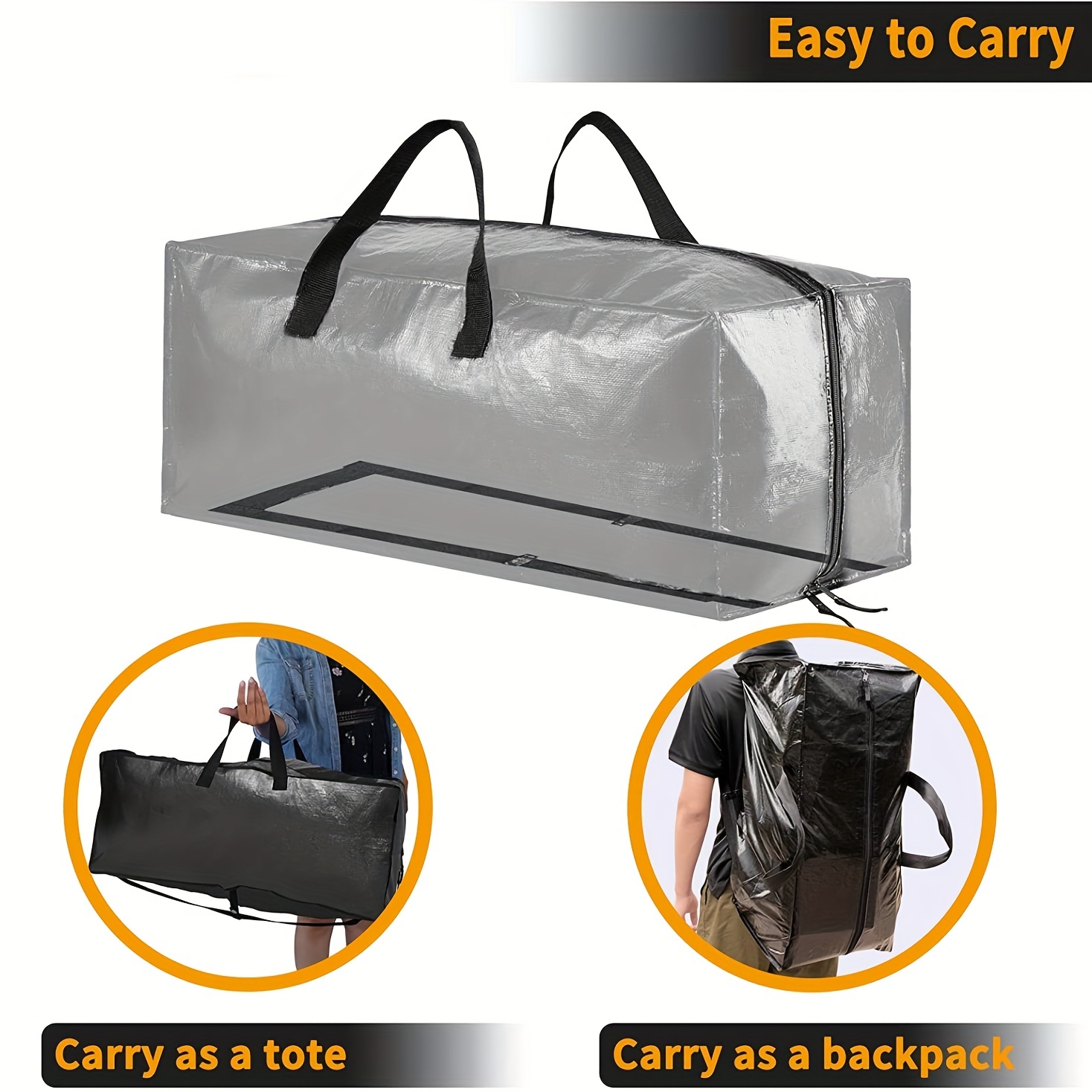 Heavy Duty Extra Large Moving Bags With Backpack Straps - Temu