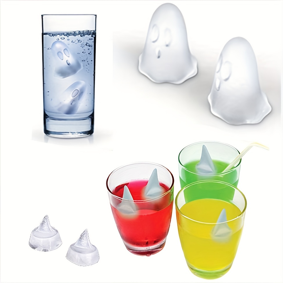 Ghost Ice Cubes Tray, Funny Ice Cube Mold, Halloween Party Ghost Mold For  Ice Cubes, Soap, Chocolate, Candle, Candy, Jello Shot - Temu Germany