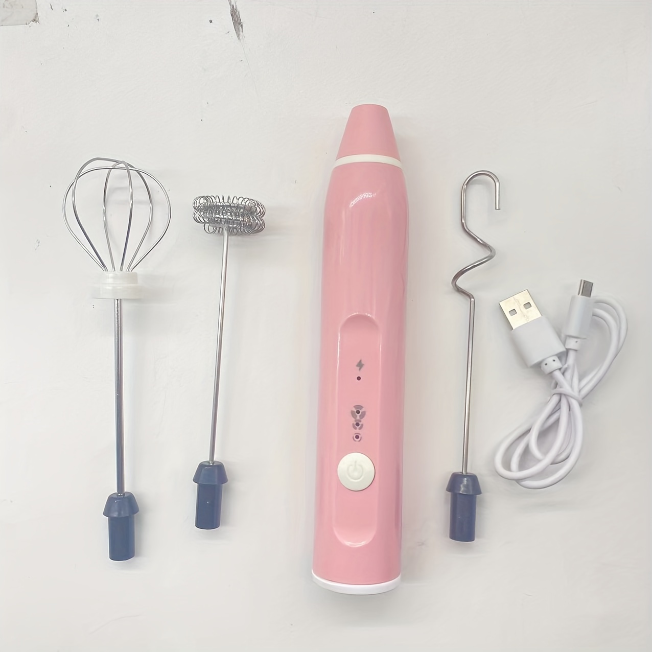 Wireless Electric Milk Frother Whisk Egg Beater USB Rechargeable