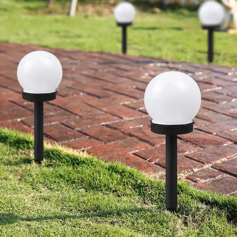 3 Sets Outdoor Waterproof Solar Light, Energy Circular Bubble Shaped Ground  Mounted Lawn Lamp, 10cm, Aesthetically Decorated Lighting, Courtyard