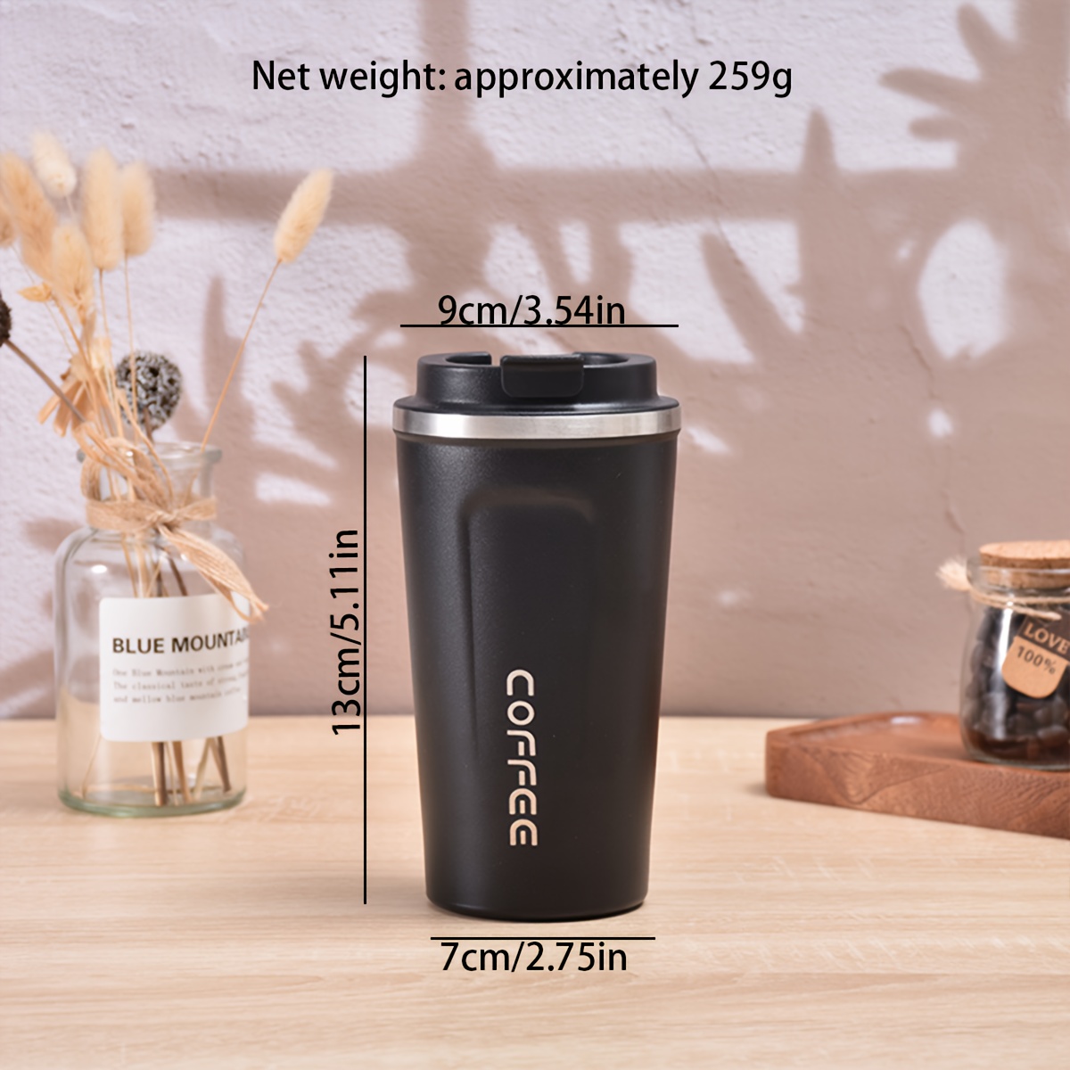 Vacuum Flask, Portable Thermal Bottles, Stainless Steel Leakproof Tumbler,  Heat And Cold Retention, Insulated Cup With Lid For Outdoor Camping,  Hiking, Driving, Car Travel Cup, Thermocoolers, Drinkware - Temu
