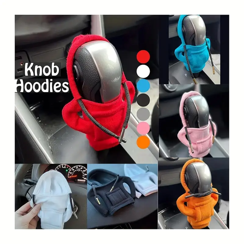 2023 Car Gear Shift Hoodie Cover Shift Cover Gear Handle Decoration Fits  Manual Automatic Universal Car Shift Lever Decor - AliExpress