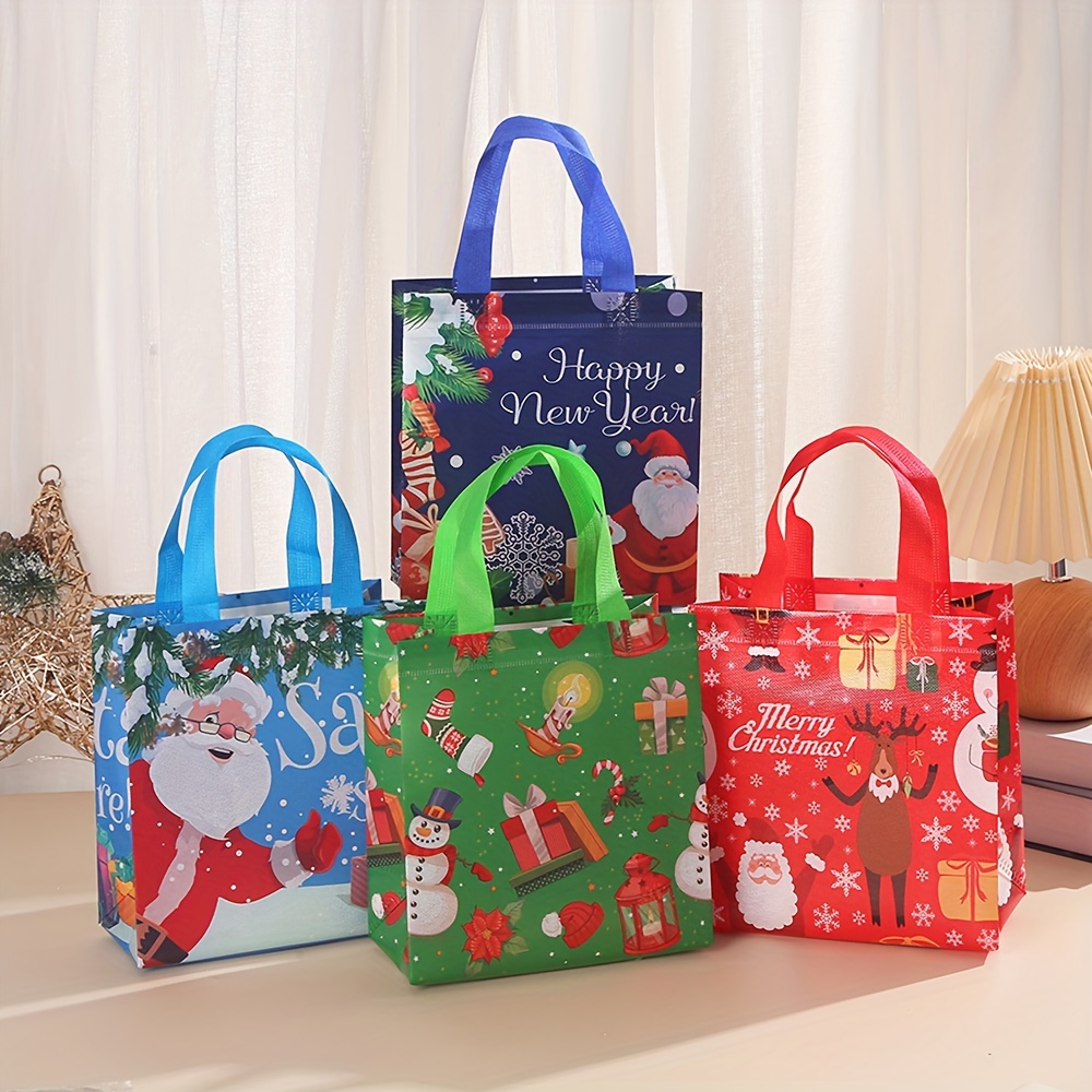 Christmas Gift Bag Non woven Christmas Gift Bag Reusable - Temu