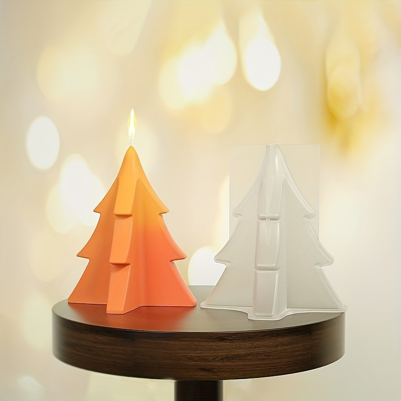 Acrylic/silicone Christmas Tree Candle Mold Easy Demoulding DIY