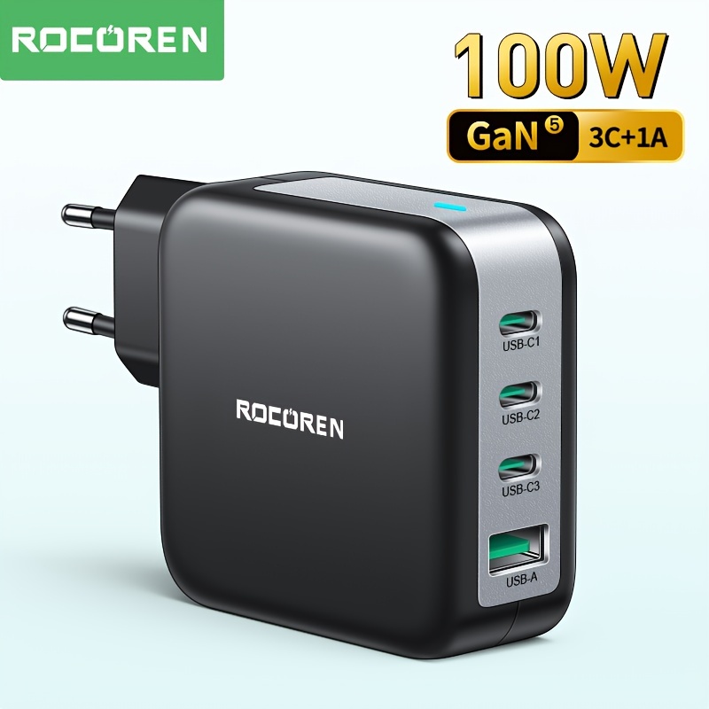 UGREEN 65W USB C Charger USB C Power Supply 3-Port Charger PD Charger PPS  GaN Supports 20W USB C Compatible with MacBook Pro, MacBook Air, iPhone 13