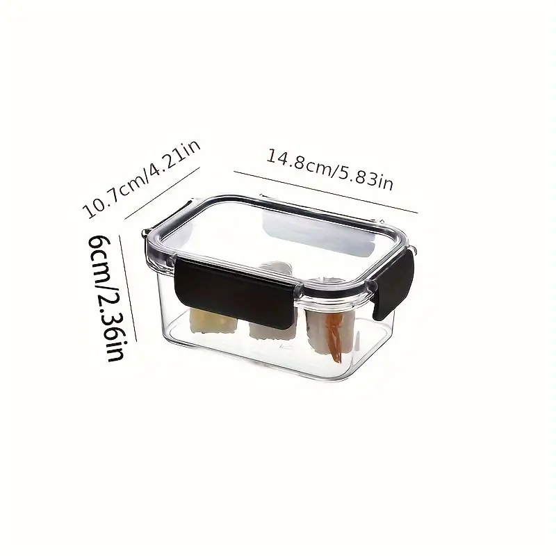 Upgraded Buckle Lock Transparent Food Storage Container With Lid