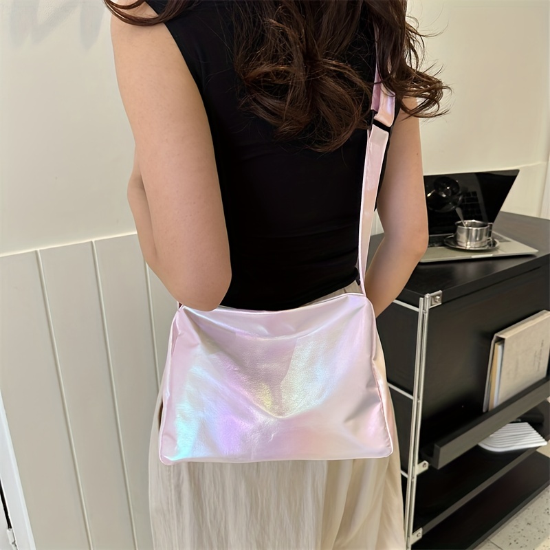 Rainbow Laser Crossbody Bag トレンディなカラフルショルダーバッグ