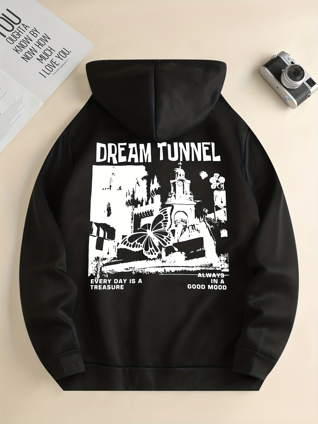 Dream Tunnel Graphic Print Hoodie Hoodies Top Men Men's - Temu Australia