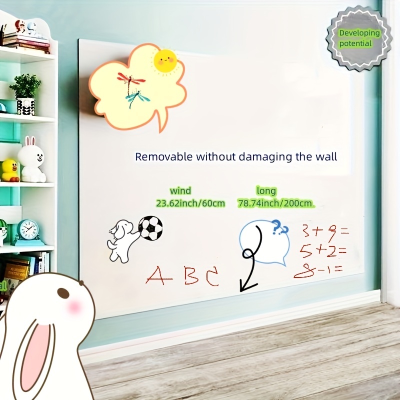 Electrostatic Whiteboard Wall Stickers Children's - Temu